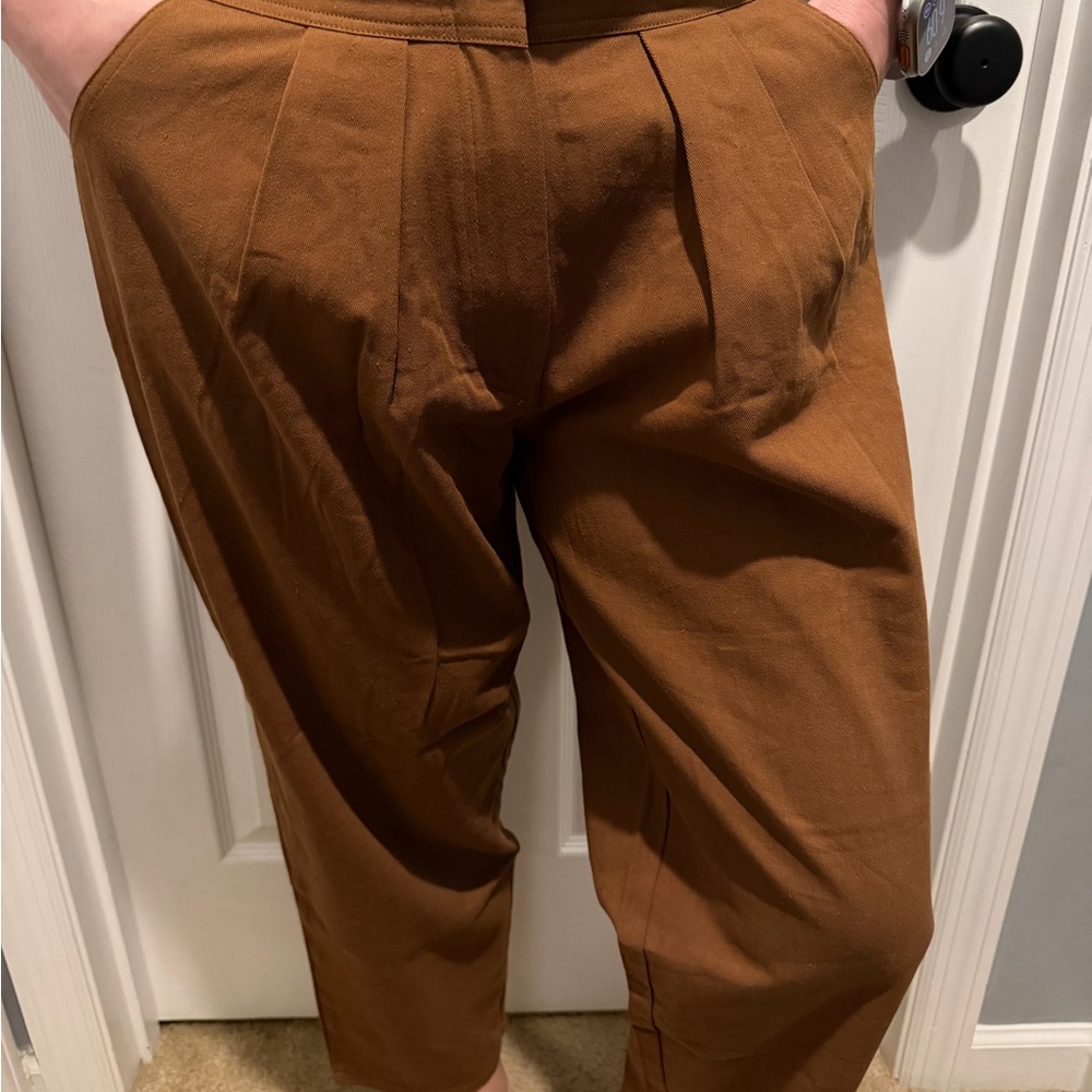 Women’s Brown Pleated Pants